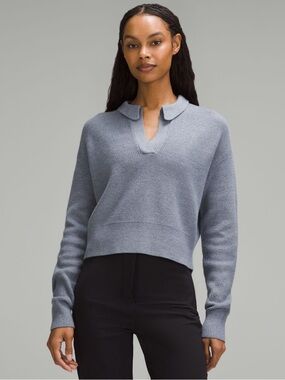 Lululemon Collared Merino Wool-Blend Sweater